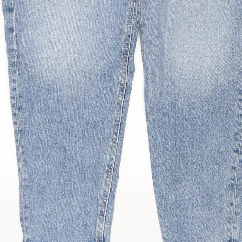 Additional view of Marks & Spencer Women's Blue UK 14 Regular Mom High Rise Jeans