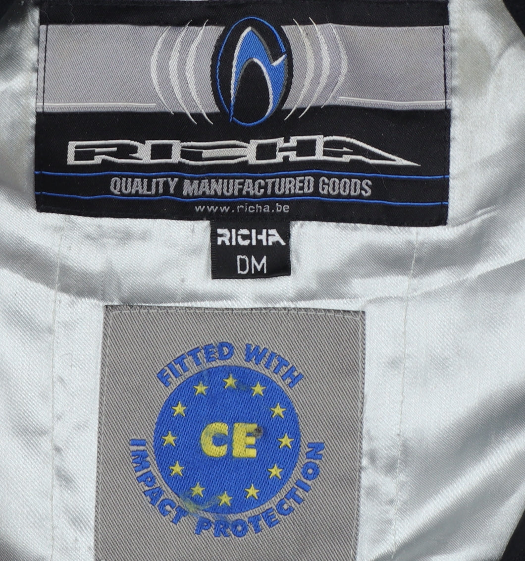 Richa Women Black M Motorcycle Jacket CE Protective Removable Lining