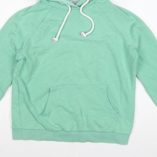 Joules Women Green UK 10 Pullover Hoodie Hooded Pockets
