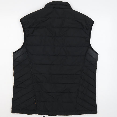 Jack Wolfskin Men’s Black L Quilted Puffer Bodywarmer Gilet 40/42