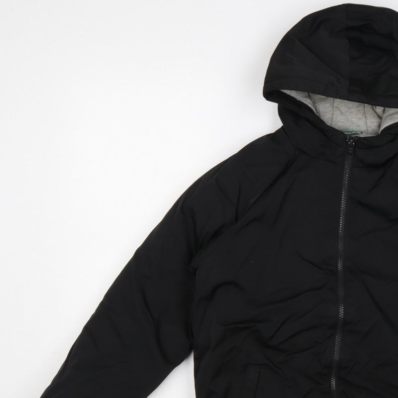 Guess Boys Black Logo Hooded Puffer Jacket Size 12 Years