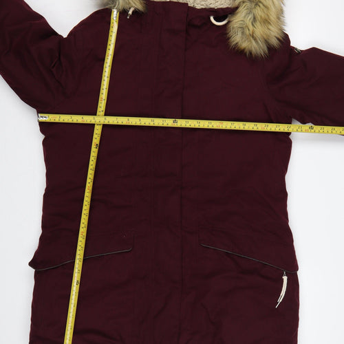 Craghoppers Women’s Red UK 16 Waterproof Fur Trim Parka Coat