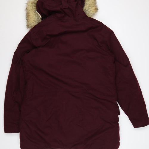 Craghoppers Women’s Red UK 16 Waterproof Fur Trim Parka Coat