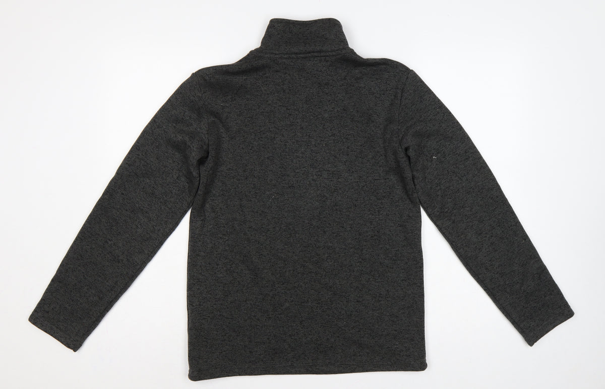 Peter Storm Boys Grey 13 Years 1/4 Zip Fleece Sweatshirt Hiking