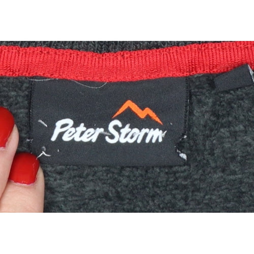 Peter Storm Boys Grey 13 Years 1/4 Zip Fleece Sweatshirt Hiking