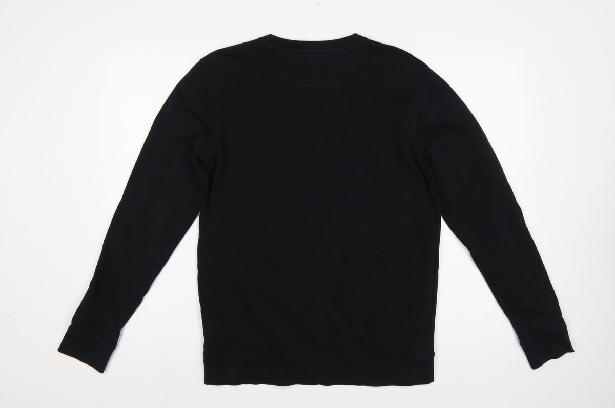 Brand and care label for Hari & The Gang Women's Black M Pullover Sweatshirt Leopard A Logo