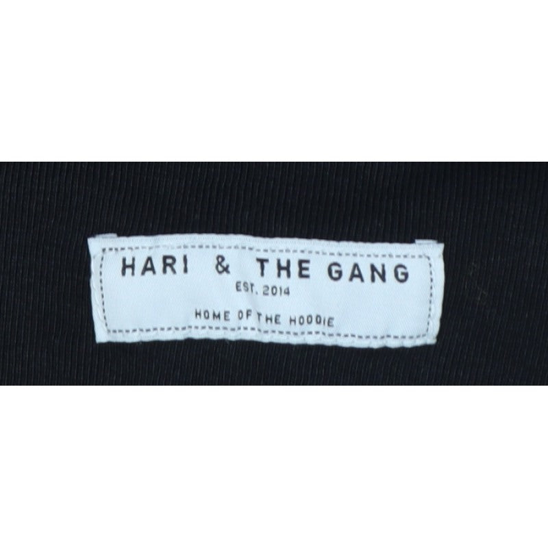 Additional view of Hari & The Gang Women's Black M Pullover Sweatshirt Leopard A Logo