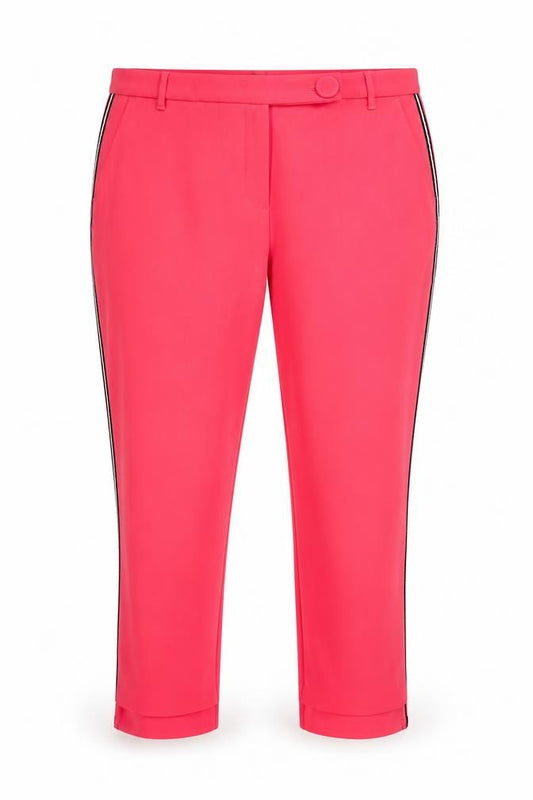 River Island Women’s Pink UK 18 Tapered Stripe Trousers