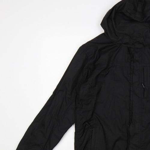 Trespass Men’s Black XS Harry Waterproof Hooded Rain Jacket