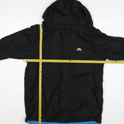 Trespass Men’s Black XS Harry Waterproof Hooded Rain Jacket