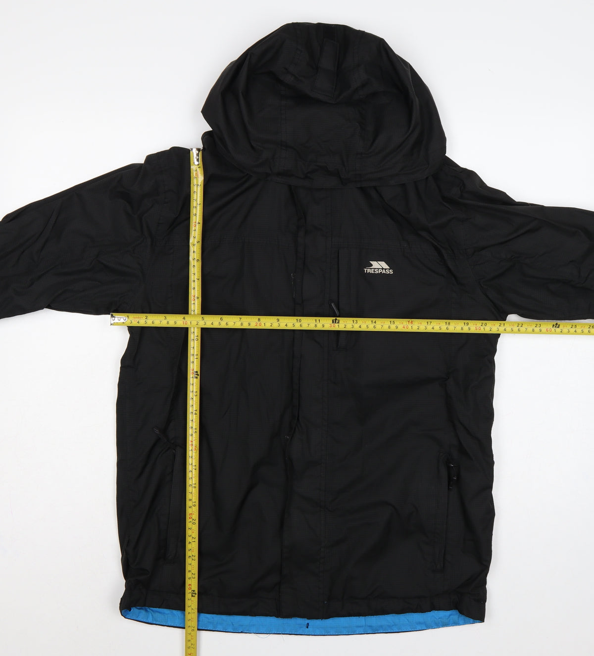 Trespass Men’s Black XS Harry Waterproof Hooded Rain Jacket