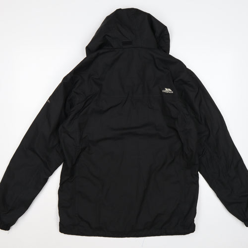 Trespass Men’s Black XS Harry Waterproof Hooded Rain Jacket