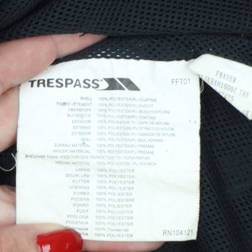 Trespass Men’s Black XS Harry Waterproof Hooded Rain Jacket