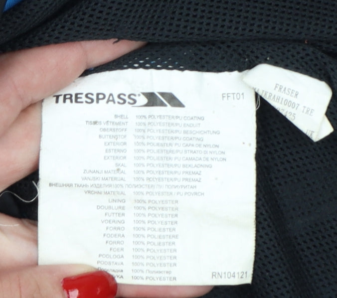 Trespass Men’s Black XS Harry Waterproof Hooded Rain Jacket