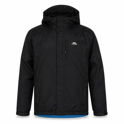Trespass Men’s Black XS Harry Waterproof Hooded Rain Jacket