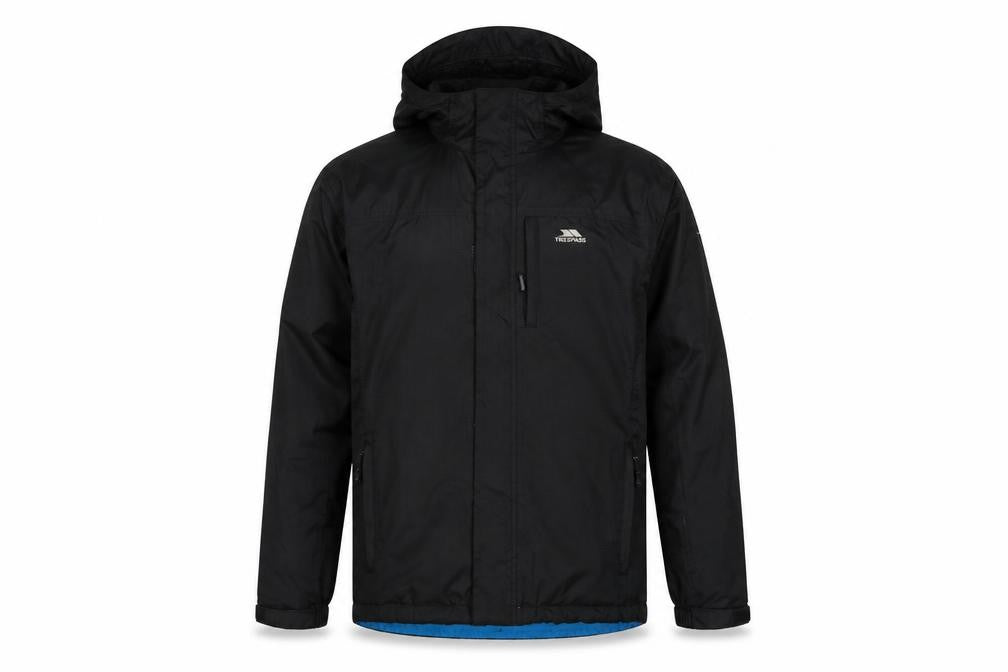 Trespass Men’s Black XS Harry Waterproof Hooded Rain Jacket