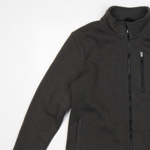 Cotton Traders Men’s Black M Full Zip Softshell Jacket Pockets