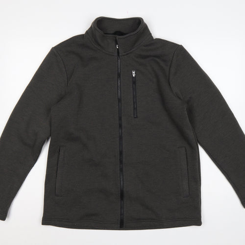Cotton Traders Men’s Black M Full Zip Softshell Jacket Pockets