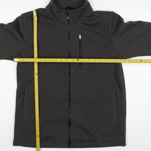 Cotton Traders Men’s Black M Full Zip Softshell Jacket Pockets