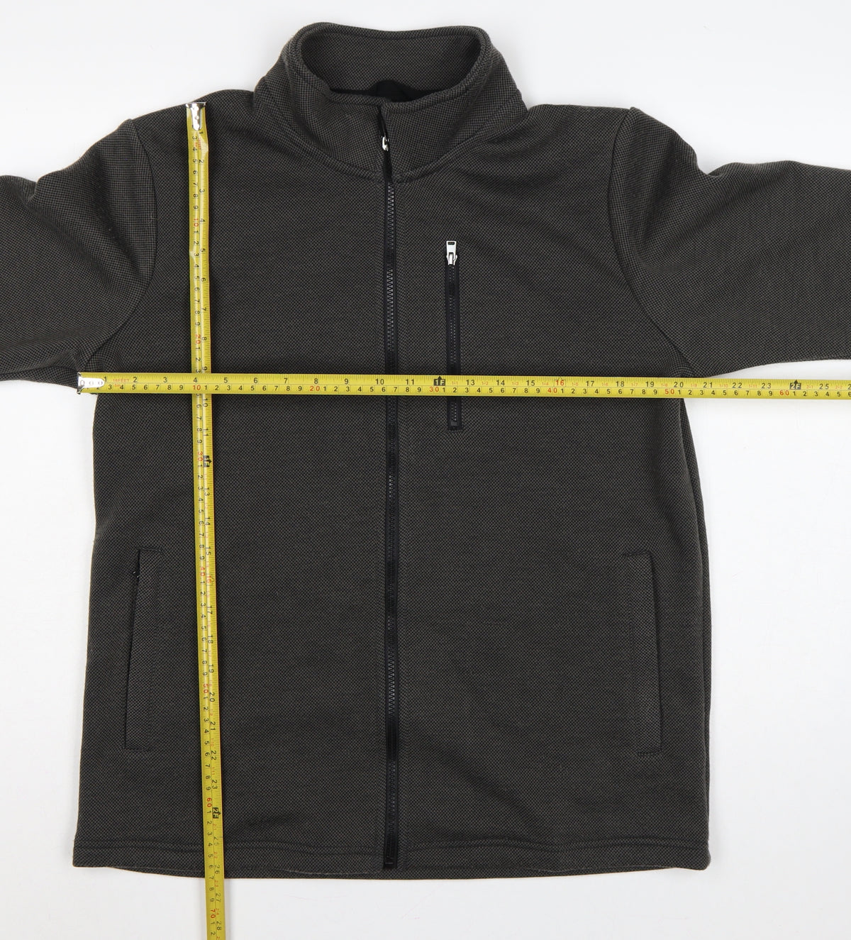 Cotton Traders Men’s Black M Full Zip Softshell Jacket Pockets