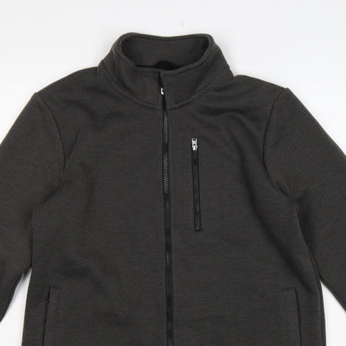 Cotton Traders Men’s Black M Full Zip Softshell Jacket Pockets