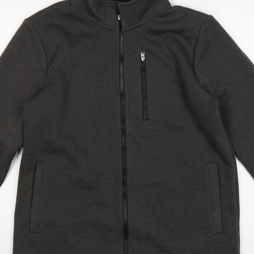 Cotton Traders Men’s Black M Full Zip Softshell Jacket Pockets