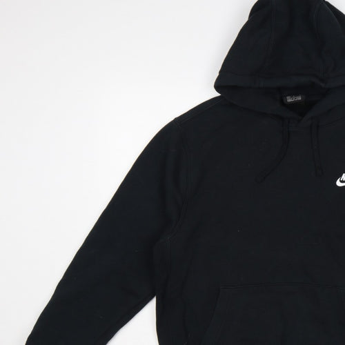 Nike Men’s Black M Pullover Hoodie Logo Fleece Sports