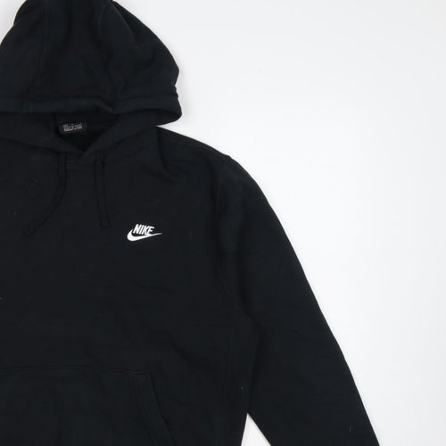 Nike Men’s Black M Pullover Hoodie Logo Fleece Sports