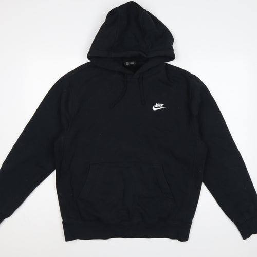 Nike Men’s Black M Pullover Hoodie Logo Fleece Sports