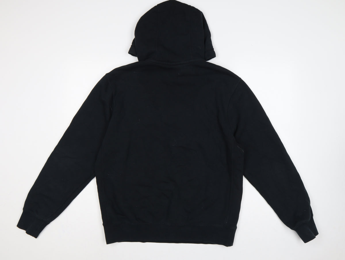 Nike Men’s Black M Pullover Hoodie Logo Fleece Sports