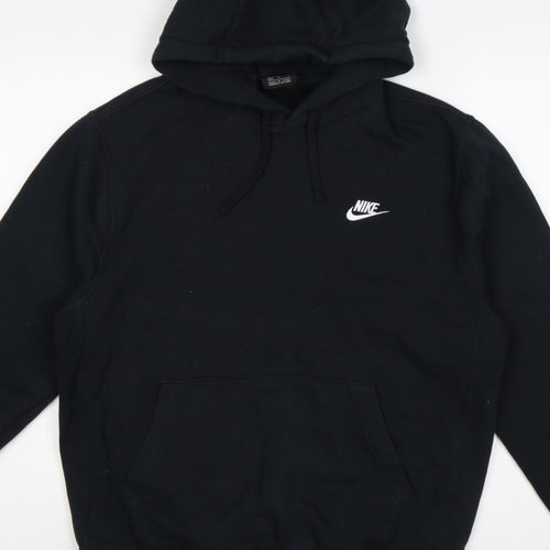 Nike Men’s Black M Pullover Hoodie Logo Fleece Sports