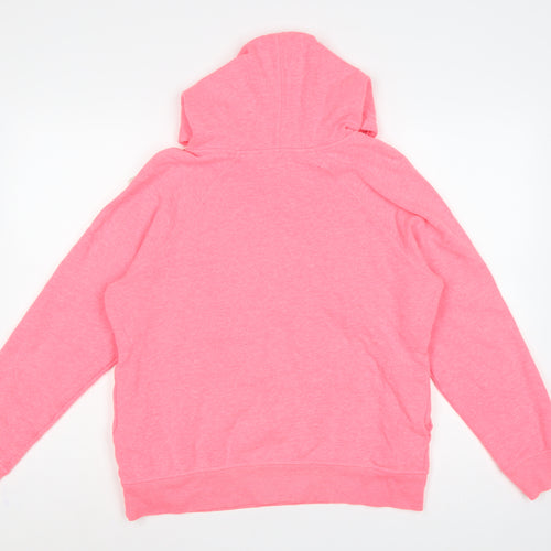Clockhouse Women Pink XL Pullover Hoodie Graphic Print Pockets