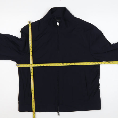 Autograph Men Navy M Wool Blend Full Zip Basic Jacket