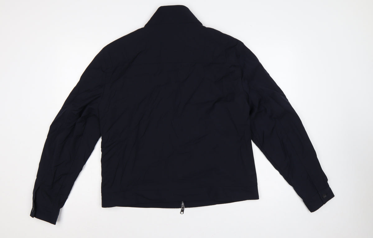 Autograph Men Navy M Wool Blend Full Zip Basic Jacket