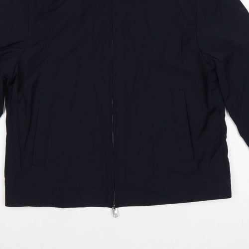Autograph Men Navy M Wool Blend Full Zip Basic Jacket