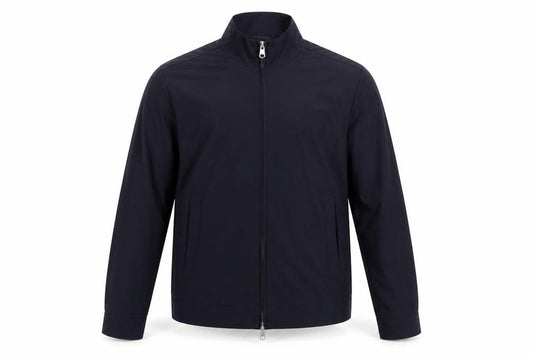 Autograph Men Navy M Wool Blend Full Zip Basic Jacket