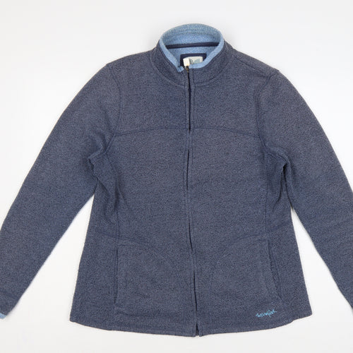 Weird Fish Women’s Blue UK 14 Fleece Full Zip Basic Jacket Pockets