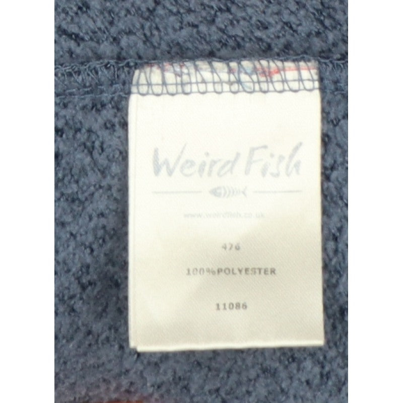 Weird Fish Women’s Blue UK 14 Fleece Full Zip Basic Jacket Pockets
