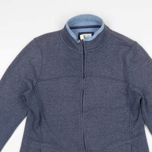 Weird Fish Women’s Blue UK 14 Fleece Full Zip Basic Jacket Pockets