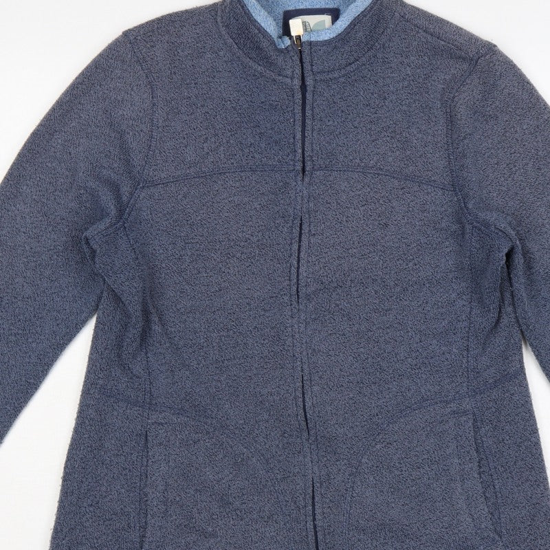 Weird Fish Women’s Blue UK 14 Fleece Full Zip Basic Jacket Pockets