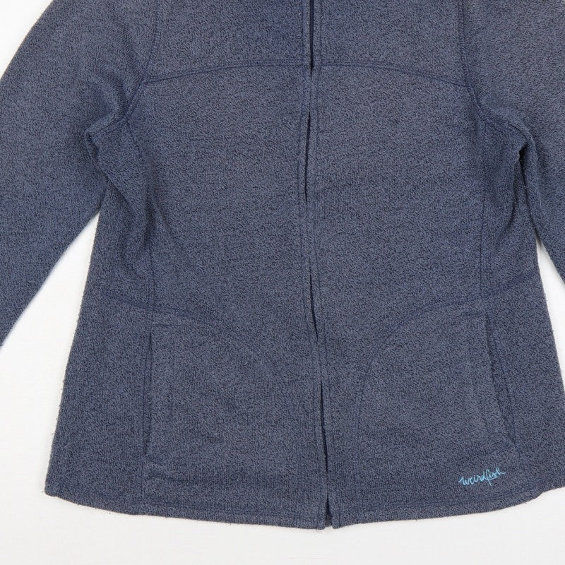Weird Fish Women’s Blue UK 14 Fleece Full Zip Basic Jacket Pockets