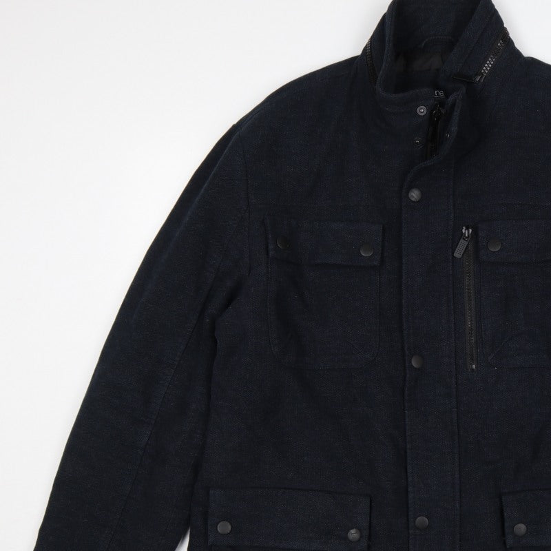 Next Signature Men’s Navy XL Italian Moleskin Military Jacket