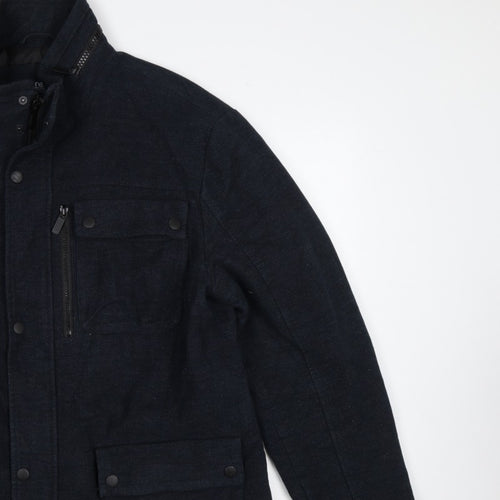 Next Signature Men’s Navy XL Italian Moleskin Military Jacket