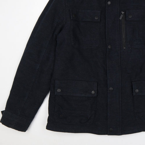 Next Signature Men’s Navy XL Italian Moleskin Military Jacket