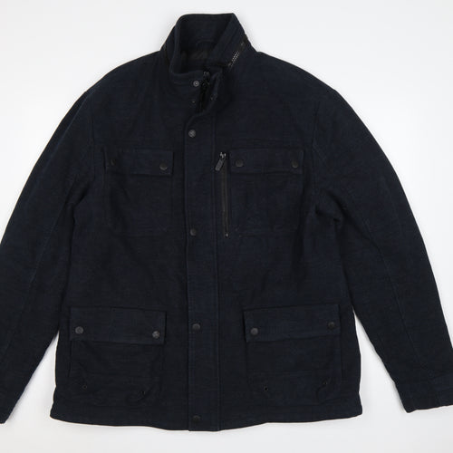 Next Signature Men’s Navy XL Italian Moleskin Military Jacket