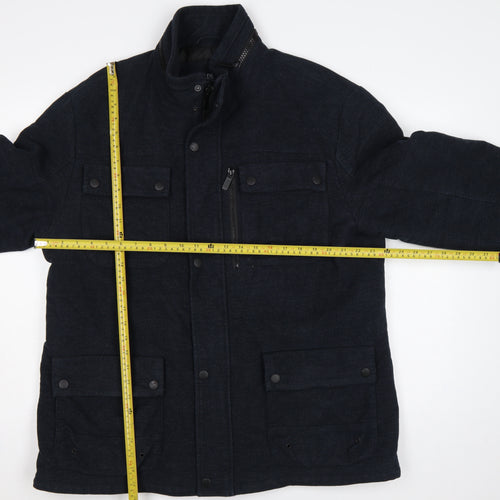 Next Signature Men’s Navy XL Italian Moleskin Military Jacket