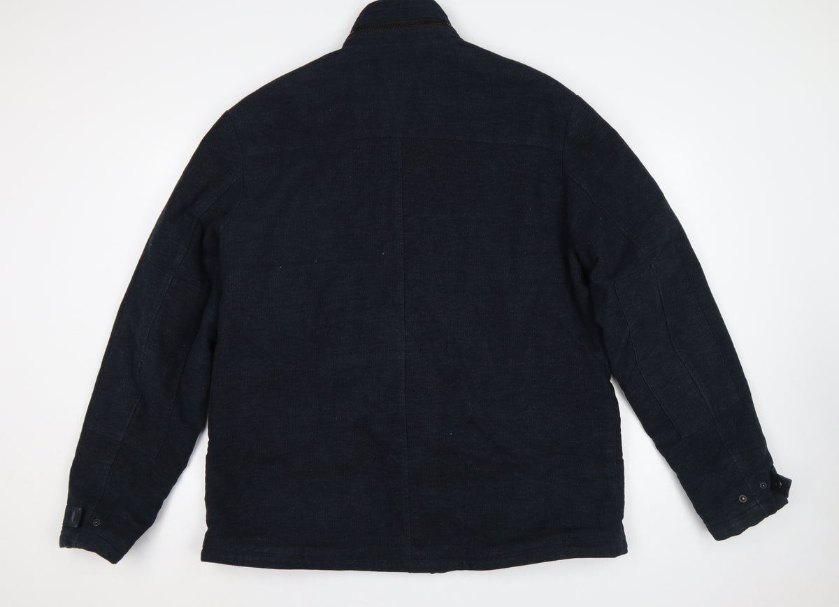 Next Signature Men’s Navy XL Italian Moleskin Military Jacket