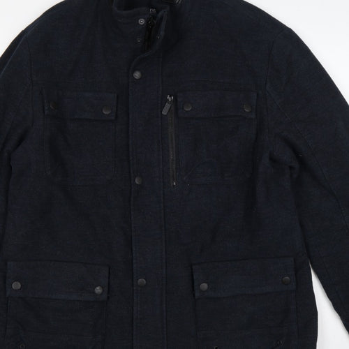 Next Signature Men’s Navy XL Italian Moleskin Military Jacket
