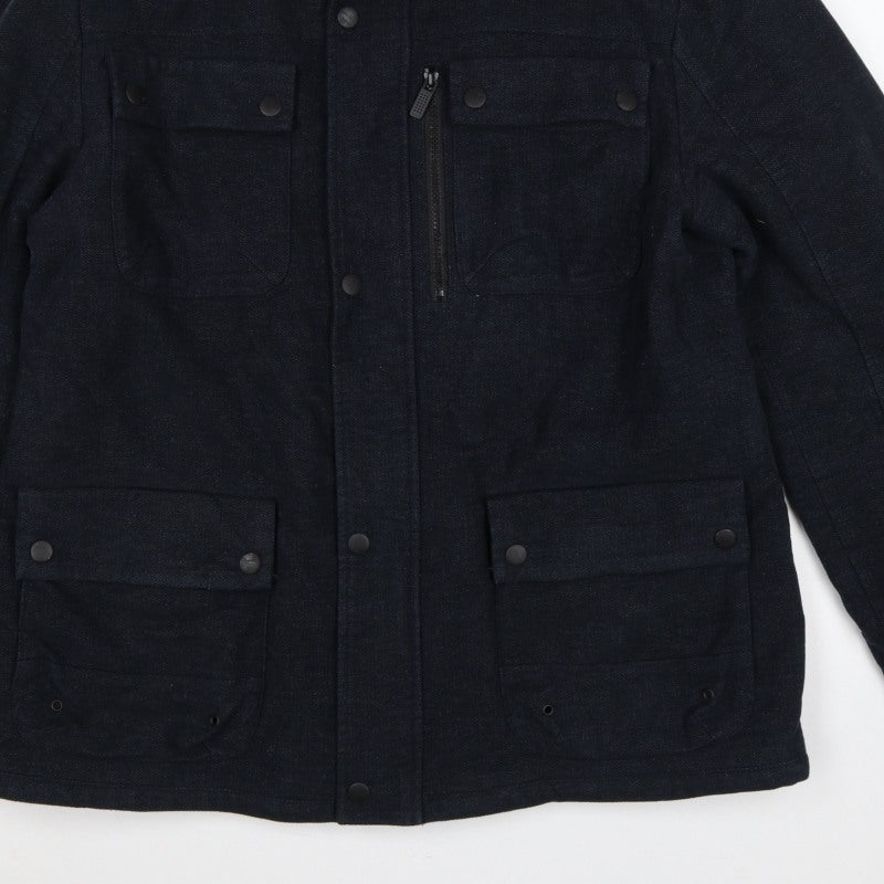 Next Signature Men’s Navy XL Italian Moleskin Military Jacket