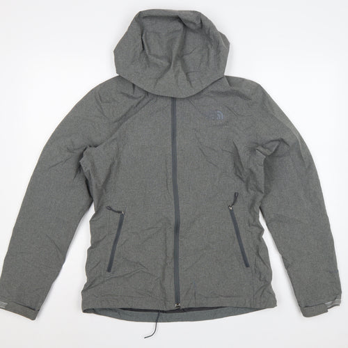 The North Face Women's Grey M Hooded DryVent Rain Jacket